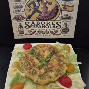 Tortilla de esparragos verdes (asperges vertes)