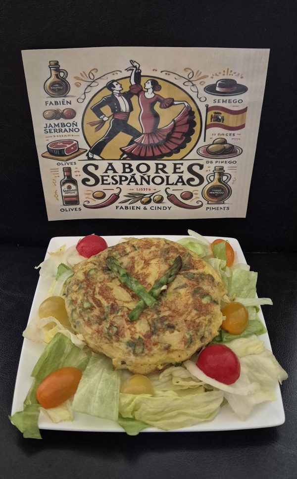 Tortilla de esparragos verdes (asperges vertes)