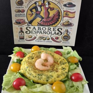 Tortilla de gambas (scampis)