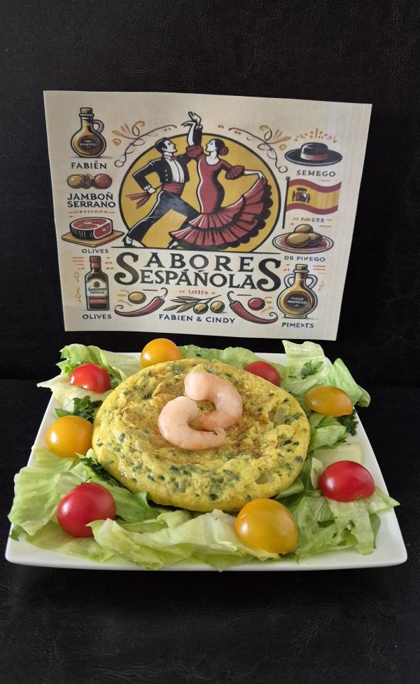 Tortilla de gambas (scampis)