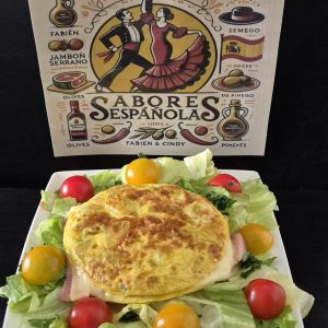 Tortilla sandwich (jambon et fromage espagnol)